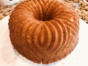 Rum Cake out of pan