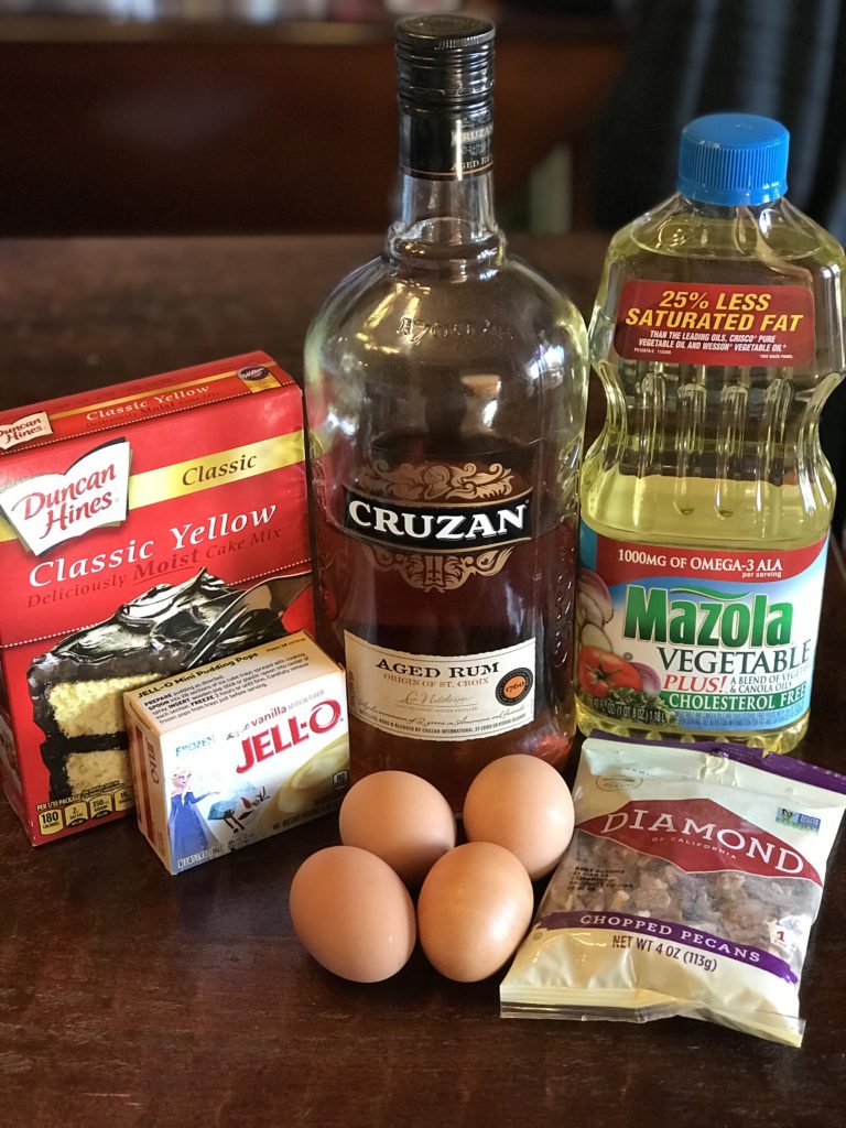 Rum Cake Ingredients